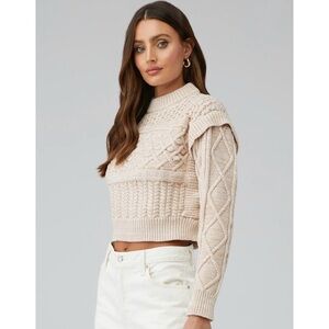 MINKPINK cable knit jumper